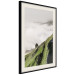 Poster Tree Above the Clouds - mountain landscape of a cliff and trees above the clouds 130347 additionalThumb 2