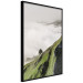 Poster Tree Above the Clouds - mountain landscape of a cliff and trees above the clouds 130347 additionalThumb 11