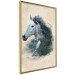 Poster Messenger of Freedom - gray horse surrounded by nature on a beige texture 130447 additionalThumb 2