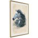 Poster Messenger of Freedom - gray horse surrounded by nature on a beige texture 130447 additionalThumb 13