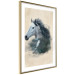 Poster Messenger of Freedom - gray horse surrounded by nature on a beige texture 130447 additionalThumb 4