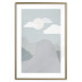 Poster Mountain Adventure - mountain landscape with sky and cloud in gray tones 130547 additionalThumb 16
