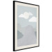 Poster Mountain Adventure - mountain landscape with sky and cloud in gray tones 130547 additionalThumb 8