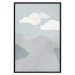 Poster Mountain Adventure - mountain landscape with sky and cloud in gray tones 130547 additionalThumb 18