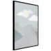 Poster Mountain Adventure - mountain landscape with sky and cloud in gray tones 130547 additionalThumb 13