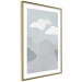 Poster Mountain Adventure - mountain landscape with sky and cloud in gray tones 130547 additionalThumb 9