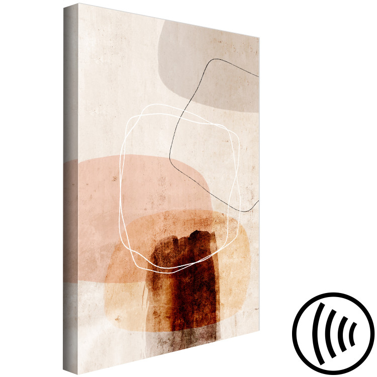 Canvas Print Reversed Movement (1-piece) Vertical - abstract figure line art 130847 additionalImage 6