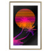 Poster Palm at Sunrise - landscape of the sun and palm trees in an abstract motif 131847 additionalThumb 14