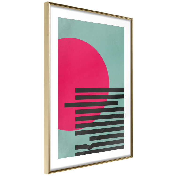 Wall Poster Pink Sun - colorful geometric figures in an abstract motif 134447 additionalImage 7
