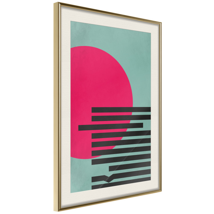 Wall Poster Pink Sun - colorful geometric figures in an abstract motif 134447 additionalImage 3