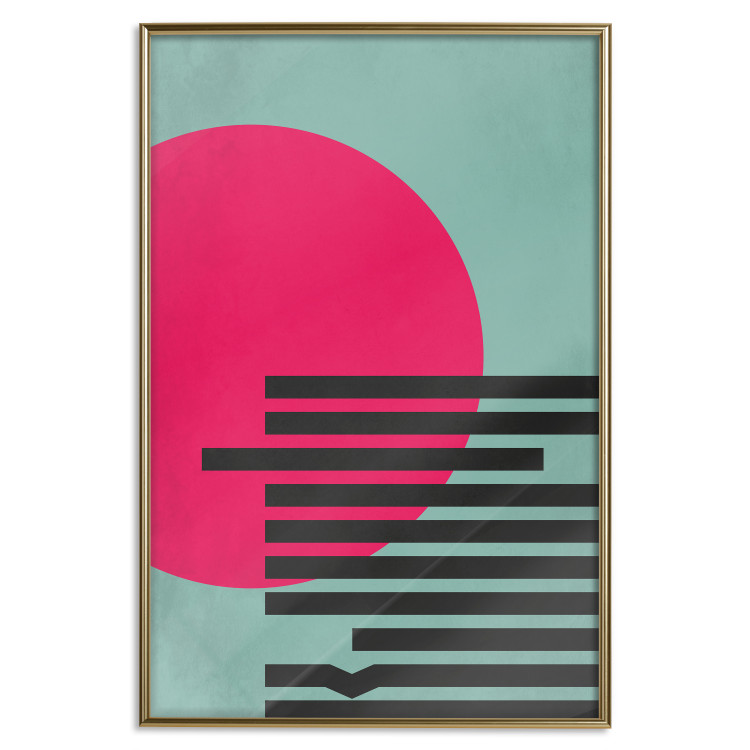 Wall Poster Pink Sun - colorful geometric figures in an abstract motif 134447 additionalImage 15