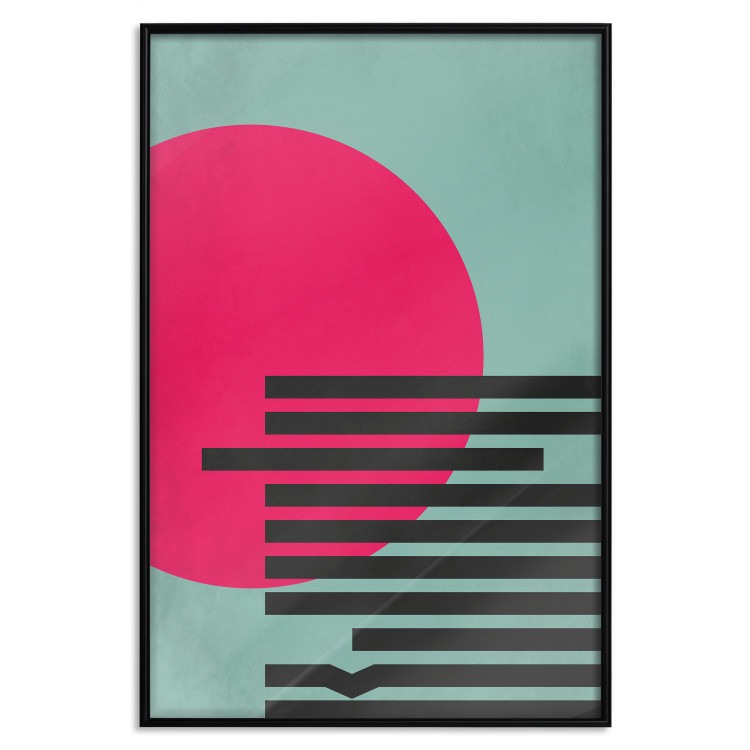 Wall Poster Pink Sun - colorful geometric figures in an abstract motif 134447 additionalImage 14
