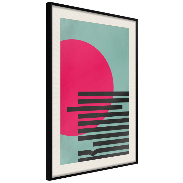 Wall Poster Pink Sun - colorful geometric figures in an abstract motif 134447 additionalImage 2