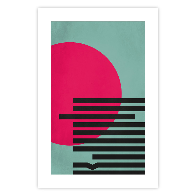 Wall Poster Pink Sun - colorful geometric figures in an abstract motif 134447 additionalImage 18