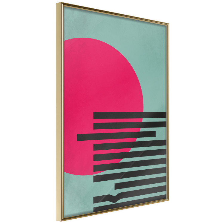 Wall Poster Pink Sun - colorful geometric figures in an abstract motif 134447 additionalImage 14