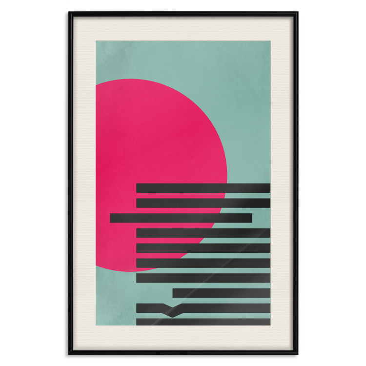 Wall Poster Pink Sun - colorful geometric figures in an abstract motif 134447 additionalImage 27