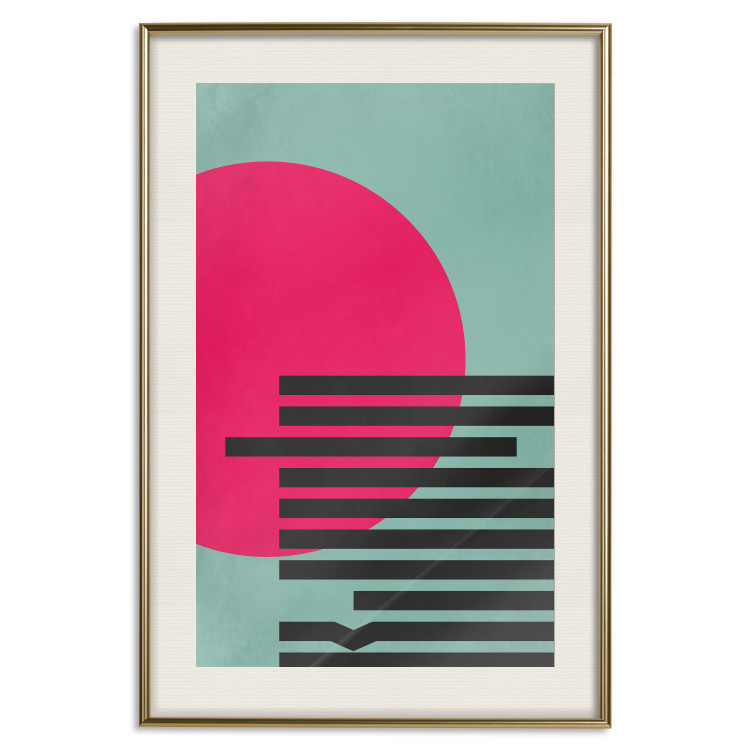 Wall Poster Pink Sun - colorful geometric figures in an abstract motif 134447 additionalImage 26