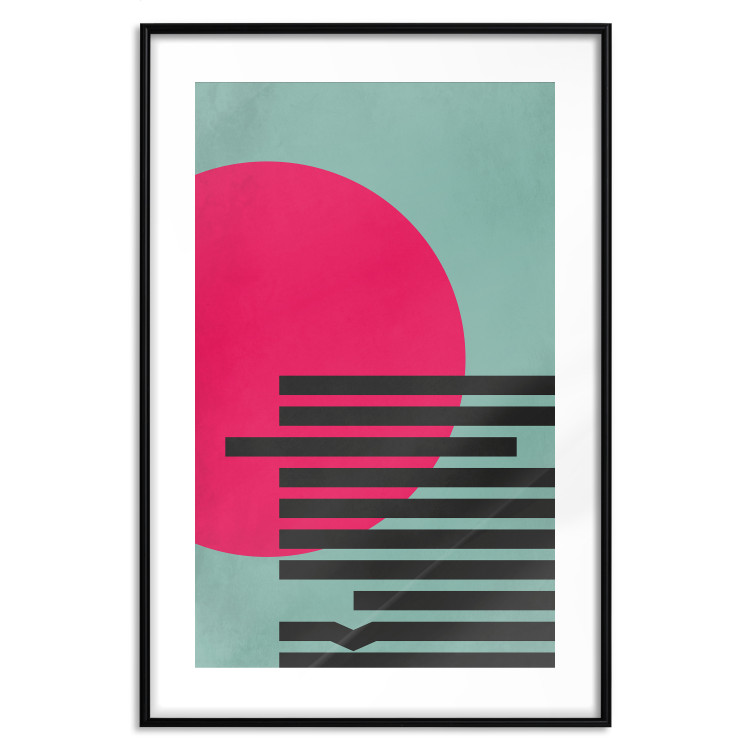 Wall Poster Pink Sun - colorful geometric figures in an abstract motif 134447 additionalImage 19