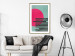 Wall Poster Pink Sun - colorful geometric figures in an abstract motif 134447 additionalThumb 15