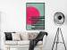 Wall Poster Pink Sun - colorful geometric figures in an abstract motif 134447 additionalThumb 4
