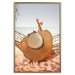 Wall Poster Beach Hammock - summer landscape with a resting woman against the sea 136047 additionalThumb 10
