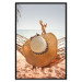 Wall Poster Beach Hammock - summer landscape with a resting woman against the sea 136047 additionalThumb 18