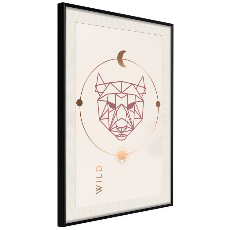 Wall Poster Wild Heart - animal and solar system arrangement in a geometric abstraction 136547 additionalImage 20
