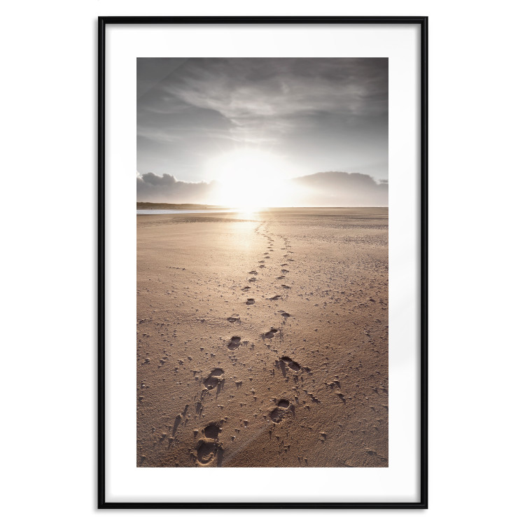 Wall Poster Our Path - landscape of a vast beach against the glow of a setting sun 138047 additionalImage 15