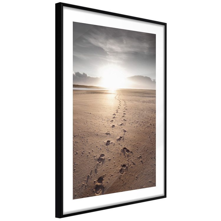 Wall Poster Our Path - landscape of a vast beach against the glow of a setting sun 138047 additionalImage 4