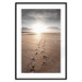 Wall Poster Our Path - landscape of a vast beach against the glow of a setting sun 138047 additionalThumb 19