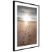 Wall Poster Our Path - landscape of a vast beach against the glow of a setting sun 138047 additionalThumb 4