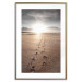 Wall Poster Our Path - landscape of a vast beach against the glow of a setting sun 138047 additionalThumb 16
