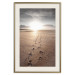Wall Poster Our Path - landscape of a vast beach against the glow of a setting sun 138047 additionalThumb 22