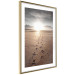 Wall Poster Our Path - landscape of a vast beach against the glow of a setting sun 138047 additionalThumb 2