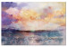 Canvas Print Pastel Clouds (1-piece) Wide - colorful watercolor landscape 138347