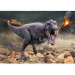 Photo Wallpaper Menacing tyrannosaurus with volcano - landscape with smoke and dinosaur for kids 142747 additionalThumb 3