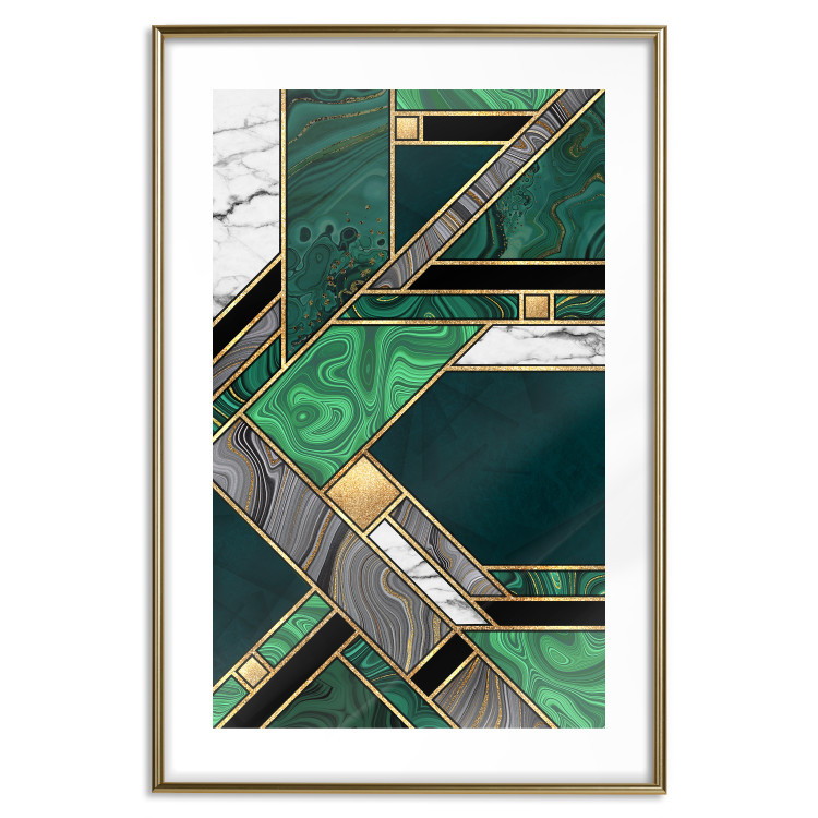 Poster Green and Gold Geometry [Poster] 142847 additionalImage 15