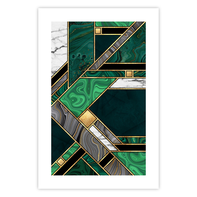 Poster Green and Gold Geometry [Poster] 142847 additionalImage 25