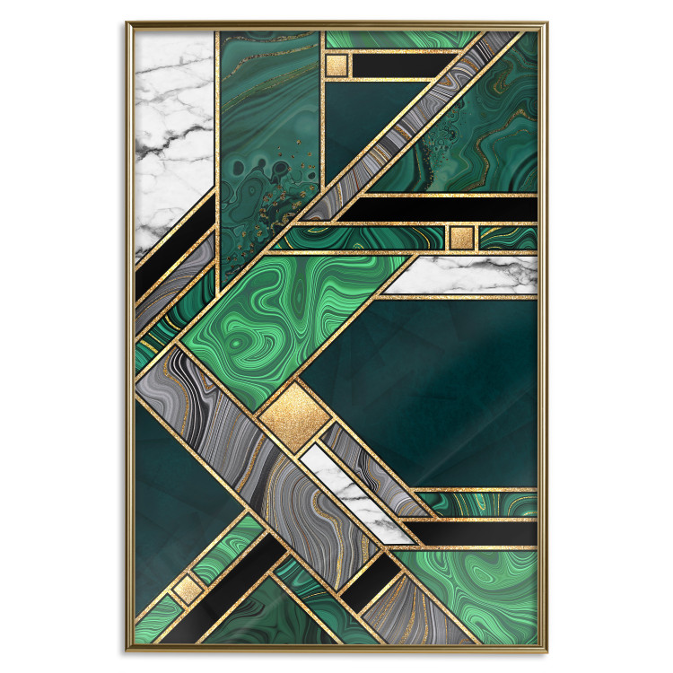 Poster Green and Gold Geometry [Poster] 142847 additionalImage 21