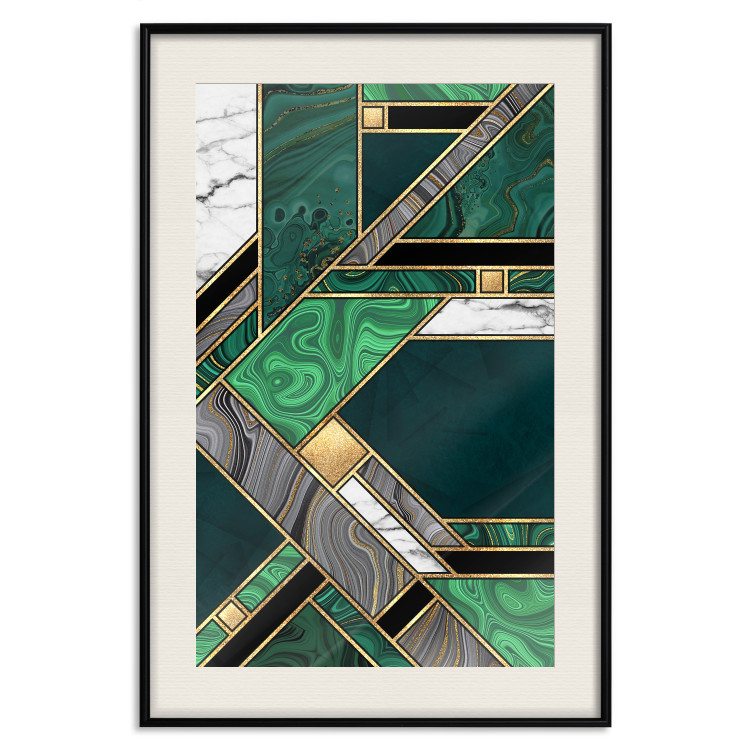 Poster Green and Gold Geometry [Poster] 142847 additionalImage 19