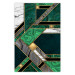 Poster Green and Gold Geometry [Poster] 142847