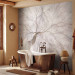 Wall Mural Mist - landscape with tree crown in grey with gold elements 143447 additionalThumb 8