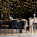 Wall Mural Golden drops - abstract with golden rain effect on black background 143747 additionalThumb 6