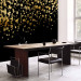 Wall Mural Golden drops - abstract with golden rain effect on black background 143747 additionalThumb 7