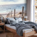 Wall Mural Windy sand - landscape with beach and calm sea at sunset 143947 additionalThumb 2