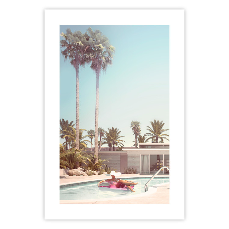 Wall Poster Palm Trees - Holiday Relaxation at the Swimming Pool Amid a Sunny Breeze 144347 additionalImage 26
