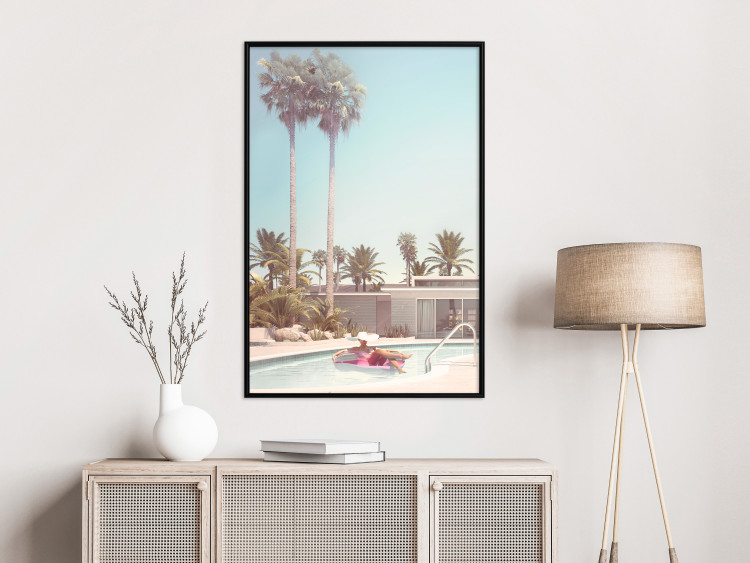 Wall Poster Palm Trees - Holiday Relaxation at the Swimming Pool Amid a Sunny Breeze 144347 additionalImage 20
