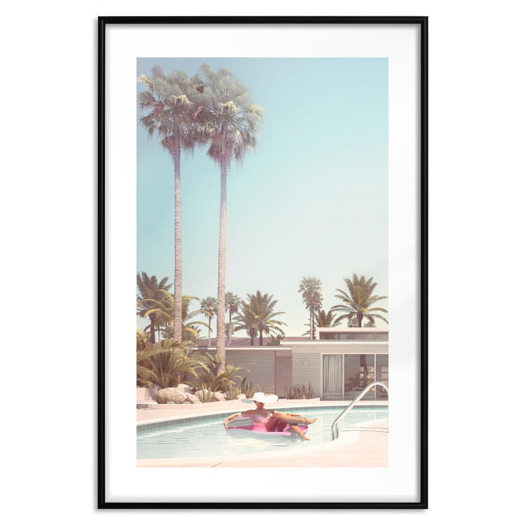 Wall Poster Palm Trees - Holiday Relaxation at the Swimming Pool Amid a Sunny Breeze 144347 additionalImage 17
