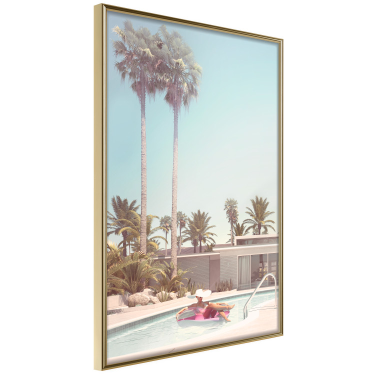 Wall Poster Palm Trees - Holiday Relaxation at the Swimming Pool Amid a Sunny Breeze 144347 additionalImage 7