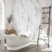 Wall Mural Elegant Rock Wall - White Marble Slab With Gray Accents 145247 additionalThumb 8